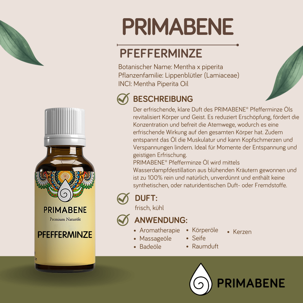 Bild von Pfefferminze ind., 100% rein ätherisches Öl